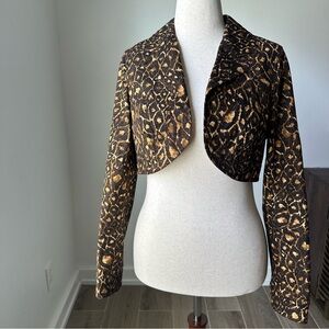 Laundry By Shelli Segal Animal Print Bolero